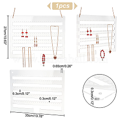 Espositori per orecchini da parete in acrilico trasparente&nbsp;EDIS-WH0030-11