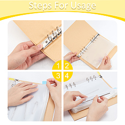 24 Stück A5 PVC-Taschen für lose Blätter&nbsp;AJEW-PH0011-33