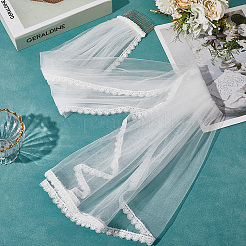 Voiles de mariée en maille de nylon&nbsp;AJEW-WH20018-77