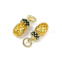 Pendentifs d'émail en laiton &nbsp;KK-H072-18G-01