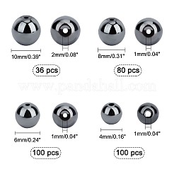 316 Stück nicht magnetische Stränge synthetischer Hämatitperlen&nbsp;G-PH0019-31