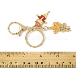 4 stücke 4 arten thanksgiving tag legierung emaille schlüsselanhänger&nbsp;KEYC-FS00042-05