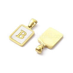 Placcatura ionica (ip) 304 acciaio inossidabile pavé pendenti a conchiglia&nbsp;X-STAS-G327-01G-B
