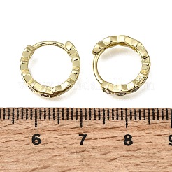 Messing Micro Pave klare Zirkonia Creolen&nbsp;EJEW-G473-06G
