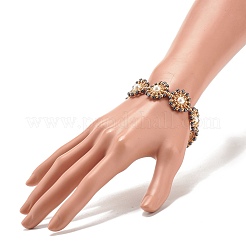 Bracelet lien fleur perle coquillage&nbsp;BJEW-JB08084-04