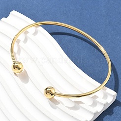 Bracelets manchettes en acier inoxydable 304&nbsp;AJEW-P127-02G