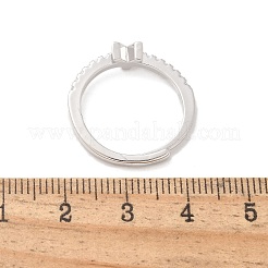 Anelli regolabili in argento sterling s925 con lettere per donna&nbsp;RJEW-M068-01P-Y