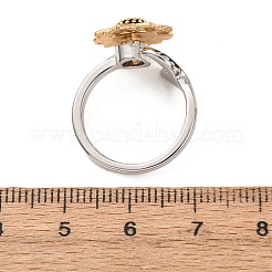 Drehbare Fingerringe aus Messing&nbsp;RJEW-K261-13GP