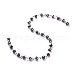 Catene rilievo di vetro Placchi a mano&nbsp;AJEW-JB00528
