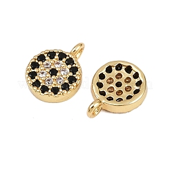 Pendentifs avec zircon cubiques à micro-pavés en laiton&nbsp;KK-D424-08G