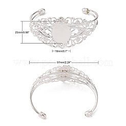 Accessoire de bricolage de bracelet en laiton&nbsp;MAK-S001-SZ001S