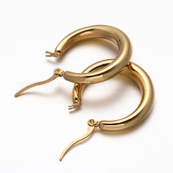Pendientes de aro de acero inoxidable 304&nbsp;X-EJEW-O032-09