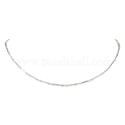 Colliers à maillons cubiques en acier inoxydable 304 pour femmes et hommes&nbsp;NJEW-JN05196-02