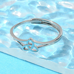 Messing verstellbare ringe für damen&nbsp;RJEW-R005-05P