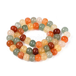 Natürliche goldene Seidenjade & grüner Aventurin & rote Aventurinperlenstränge&nbsp;G-T144-A09-01