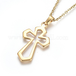 Colliers pendentifs en acier inoxydable 304&nbsp;NJEW-F275-23G