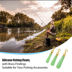 60 galleggiante da pesca in silicone in 3 stili&nbsp;AJEW-FH0004-02