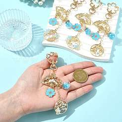 Porte-clés pendentif en alliage d'émail&nbsp;HJEW-FS00049-03