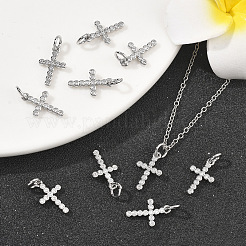 Shegrace Messing-Anhänger mit Mikropavé-Fassung aus klaren Zirkonia&nbsp;XGRQ1U028-377P