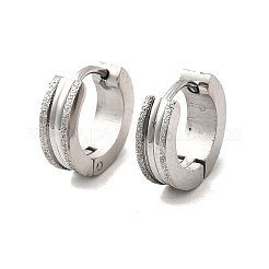 Pendientes de aro de acero inoxidable 304&nbsp;EJEW-L302-03C-P