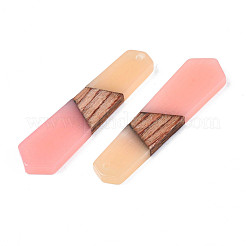Colgantes de resina y madera de nogal&nbsp;RESI-N025-020