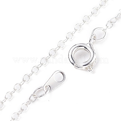 Collier pendentif rond tressé en pierre naturelle&nbsp;NJEW-JN03819-01