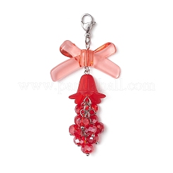 4 pieza de decoraciones colgantes de vidrio y acrílico&nbsp;HJEW-TA00433