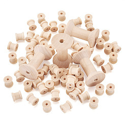 250 Stück 2 Arten leere Holzspulen&nbsp;WOOD-TA0001-58