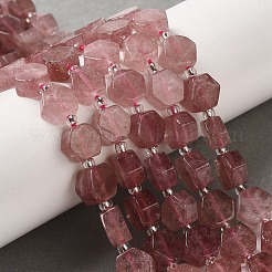 Fragola naturale perle di quarzo fili&nbsp;G-P534-A03-02