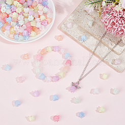 200pcs perles acryliques lumineuses&nbsp;OACR-PA0002-03