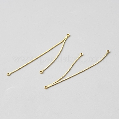 Maillons de composant de lustre de chaîne en laiton&nbsp;KK-WH0100-026G