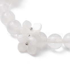 Pulseras con dijes de cuentas redondas de cristal de cuarzo natural&nbsp;BJEW-TA00615-02
