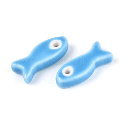 Cuentas de cerámica de porcelana hechas a mano&nbsp;PORC-T134-01B