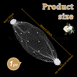 Voile facial en maille fascinateur en nylon&nbsp;AJEW-WH0596-976