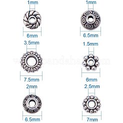Tibetische Silber Spacer Beads Sets&nbsp;TIBEB-PH0001-04-NF