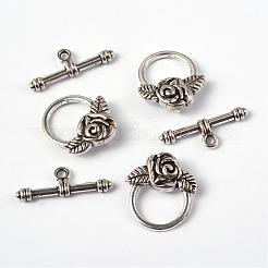 Chiusure toggle di sitle tibetano&nbsp;LF0026Y-NF