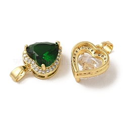Colgante micropavé cubic zirconia de latón&nbsp;KK-R162-069G
