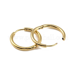 Boucles d'oreilles créoles en acier inoxydable 304 avec placage ionique (IP)&nbsp;EJEW-M218-04C-G