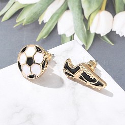 Boucles d'oreille en laiton émaillé&nbsp;EJEW-Z080-01G