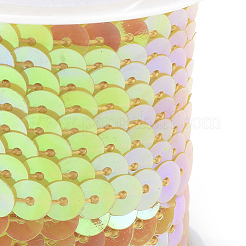Perle di paillette in plastica ecologica&nbsp;PVC-Q092-6mm-P91