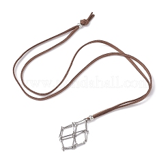 Collier cage porte-cristal&nbsp;NJEW-JN04587-03