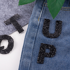 Alphabet Strass Patches&nbsp;FW-TAC0001-01E