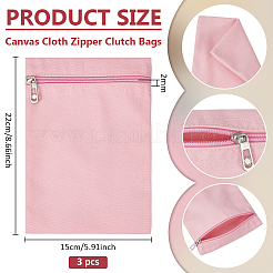 Sacs en toile à fermeture éclair&nbsp;ABAG-WH0077-09A-02
