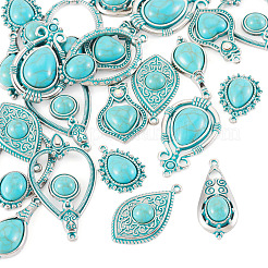 24 pz 8 stili pendenti in lega di stile tibetano&nbsp;FIND-TA0010-13