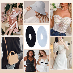 2 Rolle 2 Farben Polyesterstäbchen für Brautkleid-Tournüre&nbsp;DIY-PH0028-87