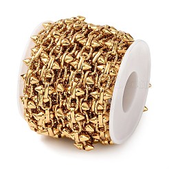 Chaînes à maillons cloutés punk en acier inoxydable 304&nbsp;CHS-A021-05G