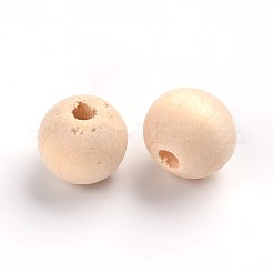 Perle di legno non finite naturali&nbsp;WOOD-S651-10mm-LF