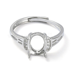 Verstellbare 925 Sterling Silber Ring Komponenten&nbsp;STER-K179-05P