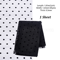 2 mètre de tissu à pois en fibre de nylon&nbsp;DIY-GA0010-01