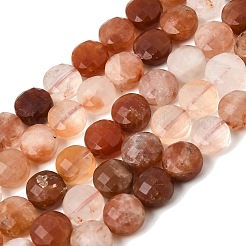 Brins de perles de quartz rutile en poils de lapin rouge naturel&nbsp;GG-CBA4808-D01-01